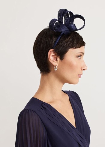 Phase Eight Navy Twist Hats Navy Australia | RZ2637459